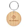 ROUNDBOO Round bamboo key ring