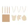 FUNCOOL Drawing wooden ornaments set
