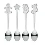 CHIP SET Set of 4 Christmas tea spoon