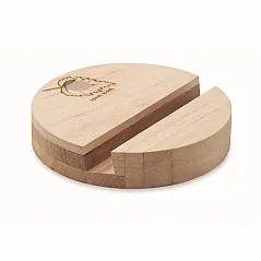 Birch wood phone stand