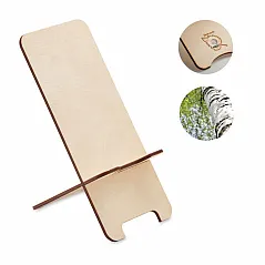 Birch wood phone stand