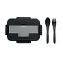 MAKAN Lunch box with cutlery in PP
