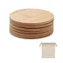 BAYIN SET Set of 6 bamboo coasters