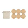 BAYIN SET Set of 6 bamboo coasters