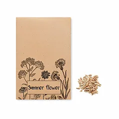 Flowers mix seeds in envelope