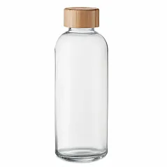 Glass bottle 650ml, bamboo lid