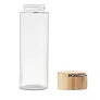 AMELAND Staklena boca 500 ml, poklopac od bambusa