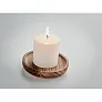 PENTAS Candle on round wooden base