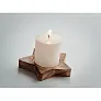 LOTUS Candle on star wooden base