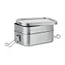 DOUBLE CHAN SS kutija za hranu s 2 pretinca, 1200 ml