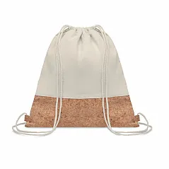 Drawstring bag cork details