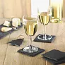 SLATE4 Slate coasters with EVA bottom