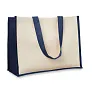 CAMPO DE FIORI Jute and canvas shopping bag