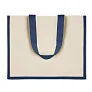 CAMPO DE FIORI Jute and canvas shopping bag