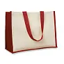 CAMPO DE FIORI Jute and canvas shopping bag