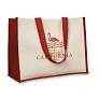 CAMPO DE FIORI Jute and canvas shopping bag