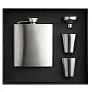 SLIMMY FLASK SET Slim hip flask w 2 cups set