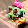 BEANDY Glass jar with jelly beans