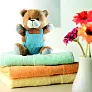 NICO Bear plush w/ advertising pants