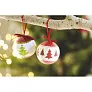 SNOWY Christmas bauble in gift box