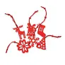 ROUGE Set of 6 felt tree hangers