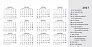  "NACIONALNI PARKOVI HRVATSKE" 13 sheets, format: 20,5x14,5 cm, desk calendar, envelope, P/50