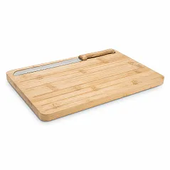 Bamboo bread board with knife included