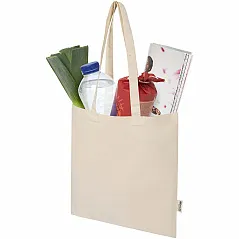 140 g/m² GRS recycled cotton tote bag 7L