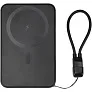 SMART 5000 mAh recycled plastic magnetic power bank with lanyard