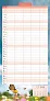  "OBITELJSKI PLANER 2027" 13 list., dim: 30,5x67cm,  PVC vrećica, P/50, color kalendar