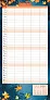  "OBITELJSKI PLANER 2027" 13 list., dim: 30,5x67cm,  PVC vrećica, P/50, color kalendar