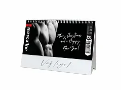 "MASCULINE" 13 list., dim: 20,5x14,5 cm, stolni kalendar, koverta, P/100