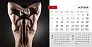  "MASCULINE" 13 sheets, format: 20,5x14,5 cm, desk calendar, envelope, P/50