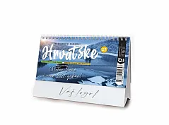 "NACIONALNI PARKOVI HRVATSKE" 13 list., dim: 20,5x14,5 cm, stolni kalendar, koverta, P/100