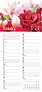  "CVJETNI PLANER" 13 list., dim: 22x55cm,  PVC vrećica, P/50, color kalendar