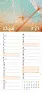  "CVJETNI PLANER" 13 list., dim: 22x55cm,  PVC vrećica, P/50, color kalendar