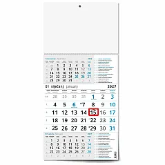 "Poslovni PLAVI S KATOLIČKIM KALENDAROM" trodjelni kalendar