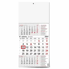 "Poslovni CRVENI S KATOLIČKIM KALENDAROM" trodjelni kalendar