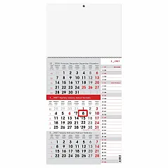 "Poslovni SIVO CRVENI planer" trodjelni kalendar
