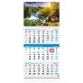  "Poslovni SIVO-PLAVI" three month calendar with photo, 12 sheets, format: 29,5x62cm, PVC bag, date indicator, P/50
