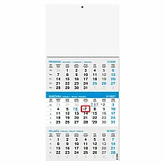 "Poslovni SIVO-PLAVI" trodjelni kalendar