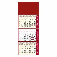 "Poslovni SIRIO cherry" trodjelni kalendar