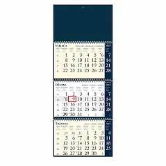 "Business SIRIO Dark Blue" three month calendar
