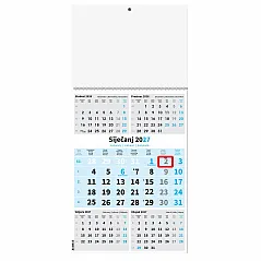 "Poslovni PLAVI 5 mj." trodjelni kalendar