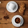 MILL MINI Šalica za espresso s tanjurićem od fine keramike, 100 ml