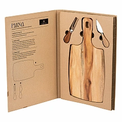 chopping board with a cheese knives in a set - CASTELLI