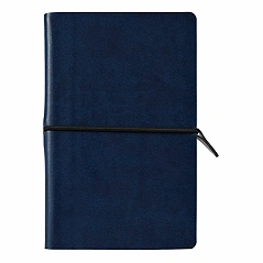 A6 notebook with horizontal elastic band 