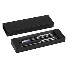 Metal ball pen and roller pen in a gift box